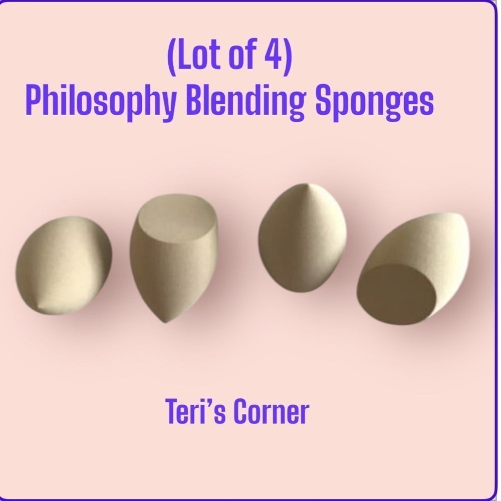 Philosophy Complexion Blending Sponge -YOU WILL RECEIVE 4 SPONGES - Brand New